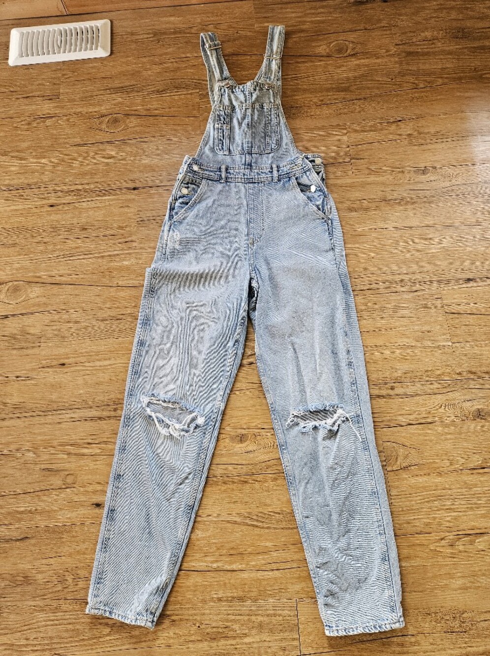 H&M Light Wash Denim Overalls EUR 32